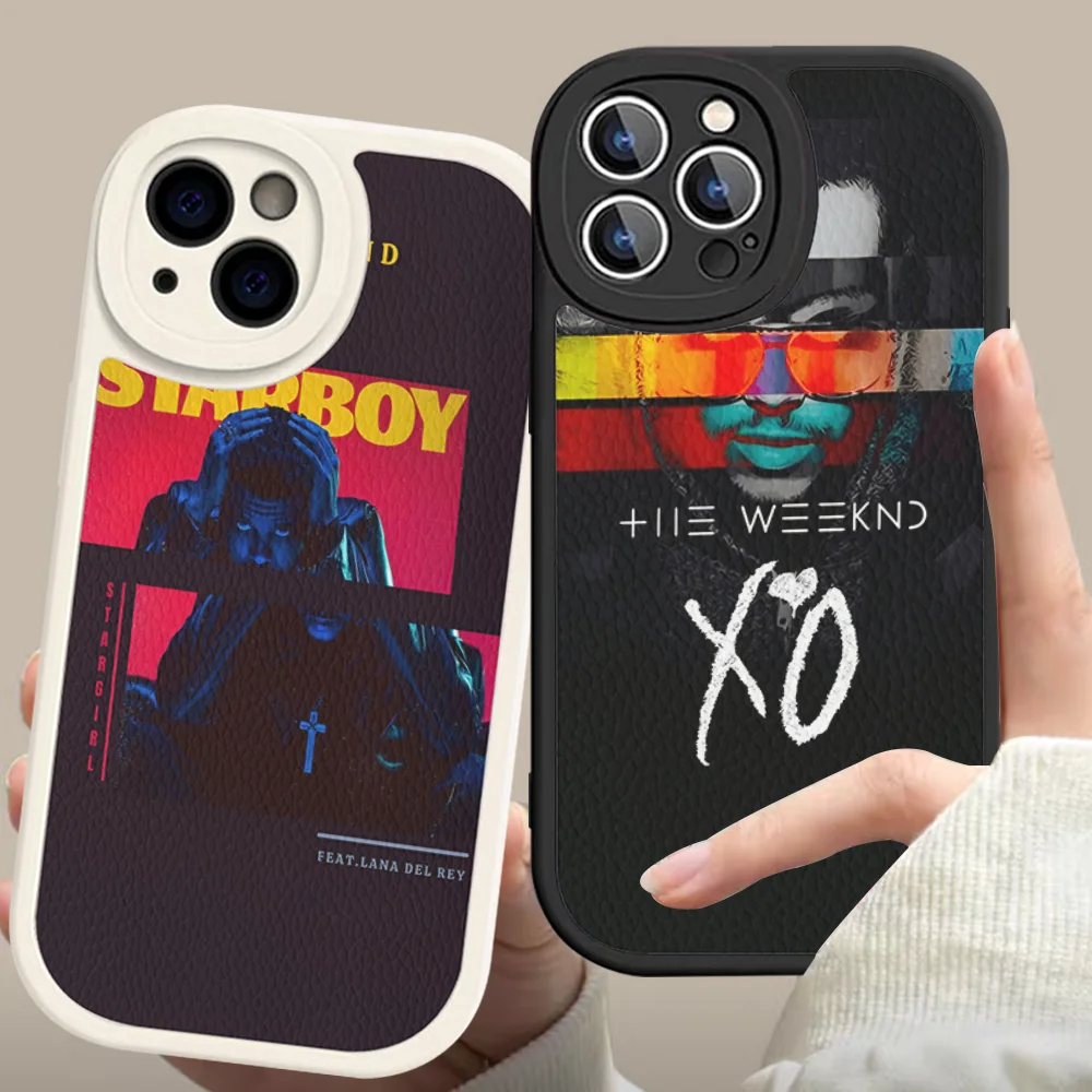 The W-Weeknd X-XO Singer Phone Case Hard Leather For IPhone 16 15 14 13 12 Mini 11 14 Pro Max Xs X Xr 7 8 Plus Fundas