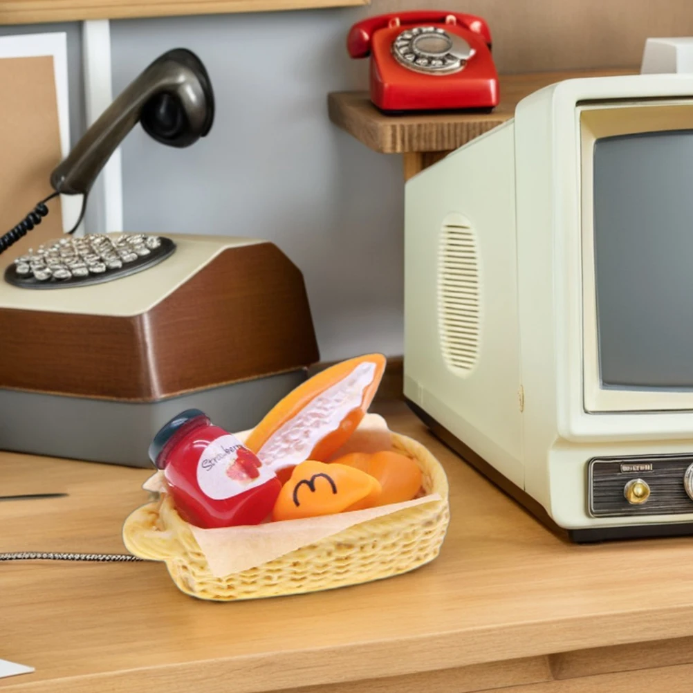 

7pcs Miniature Kitchen Appliance Set Realistic Simulation Cooking For Kids High Detail Dollhouse Play Tools Durable Plastic