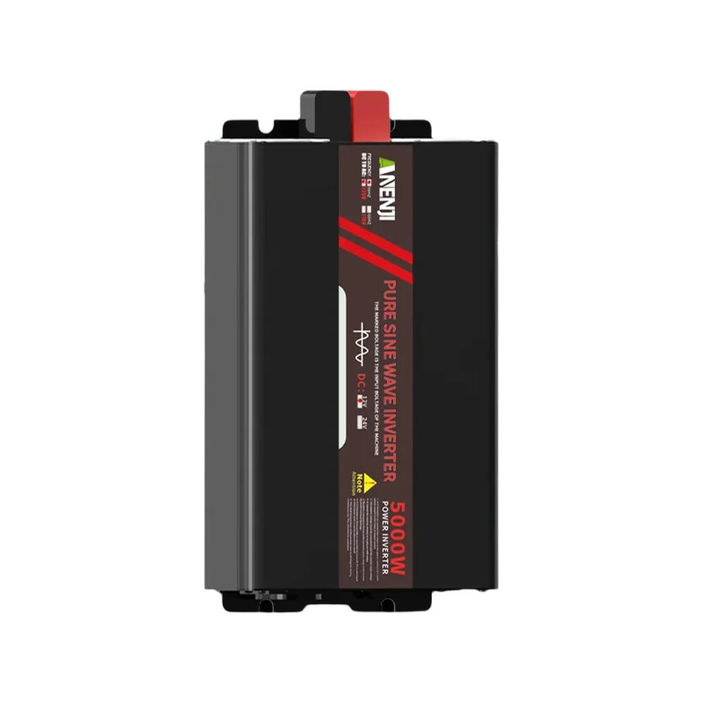 ANENJI Reiner Sinuswellen-Wechselrichter 5000W DC 12V 24V zu AC Auto-Konverter Mini-Auto-Stromversorgung 220V Auto-Mikro-Wechselrichter LCD-Display Leistungsanzeige