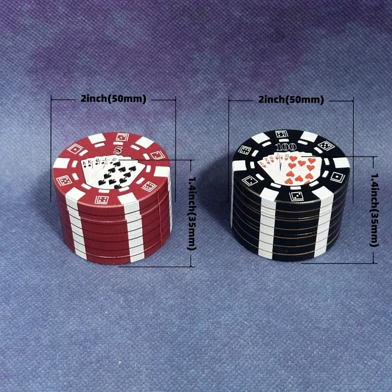 2 بوصة تكساس بوكر محظوظ عشب طاحونة التوابل دليل كسارة معدنية مدقة الفلفل هاون الملح قاطعة المطحنة طاحونة التدخين الملحقات