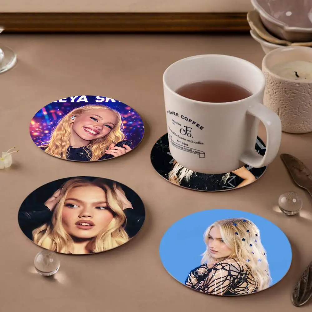singer F-Freya Skye Vintage Wooden Designs for Coffee & Tea, Washable Art Pieces for Cozy Home Cafe