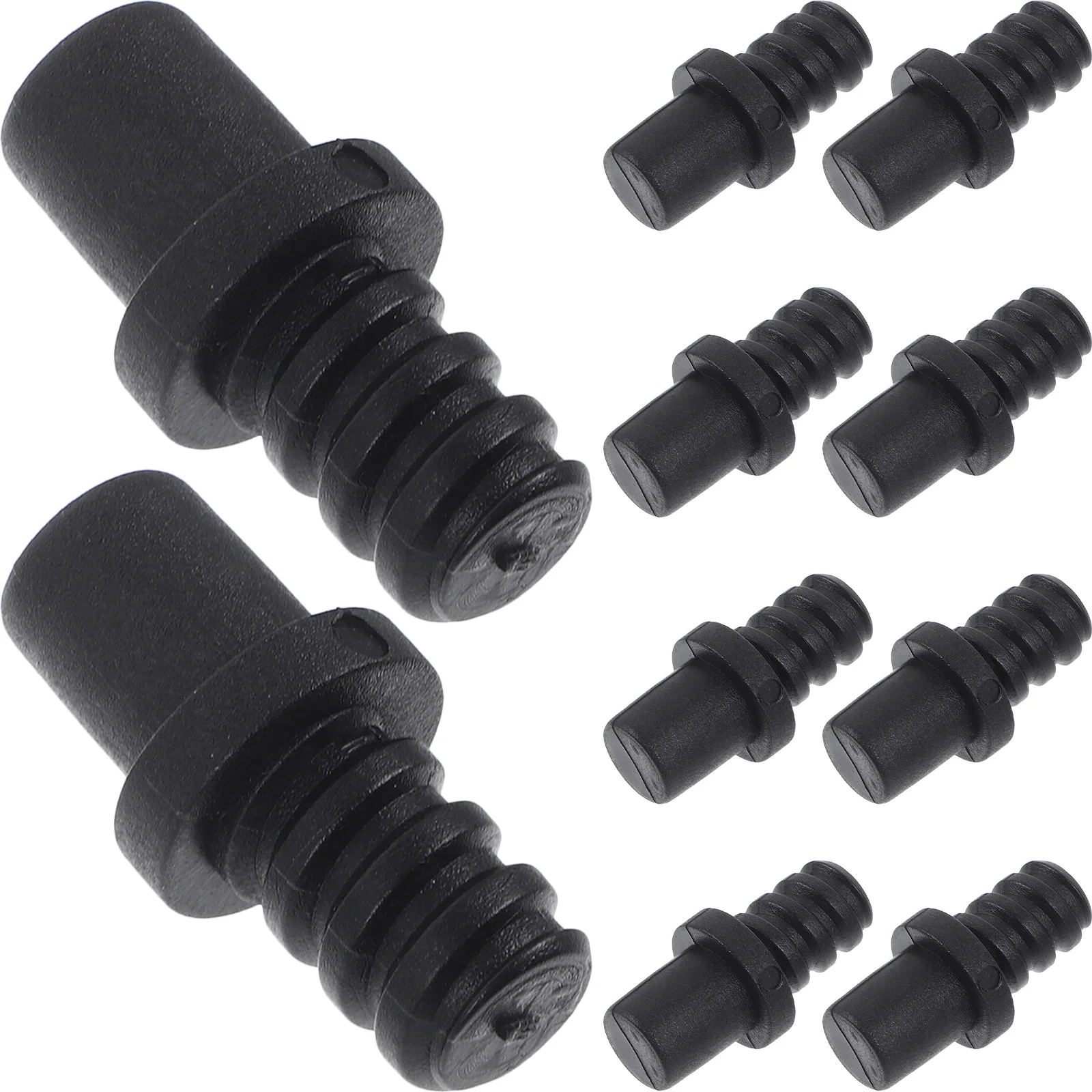 

10Pcs Toilet Brush Handle Connector Replacement Adapter Plastic Threaded Tip Repair Kit Scrub Brush Parts Bathroom Cleaning