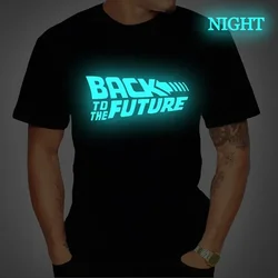 Back To The Future Tshirt maglietta luminosa Camiseta magliette estive a maniche corte Back To Future Tee top Streetwear T-Shirt 4XL