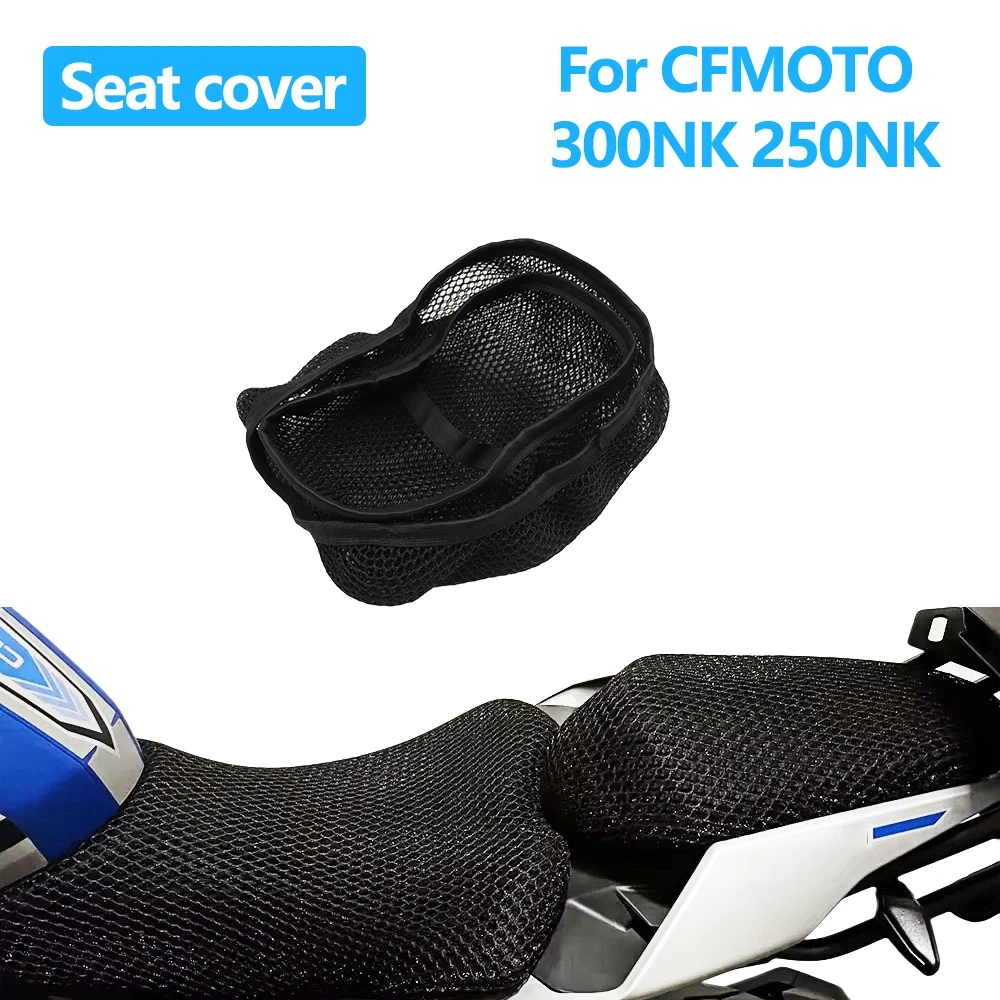 

For CFMOTO 300NK 250NK 250 300 NK Motorcycle Seat Cover 3D Mesh Fabric Seat Non-Slip Breathable Heat insulation Protect Cushion
