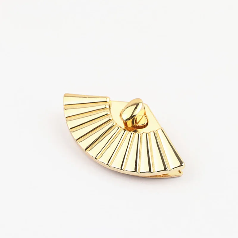 1pcs Metal Fan-shaped Bag Twist Turn Lock Clasp Closure for DIY Leather Craft Women Handbag Bag Purse Buckle Accessories