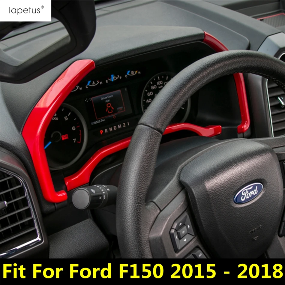 

Dashboard Instrument Display Screen Frame Strip Molding Decoration Cover Trim Accessories Interior Fit For Ford F150 2015 - 2018