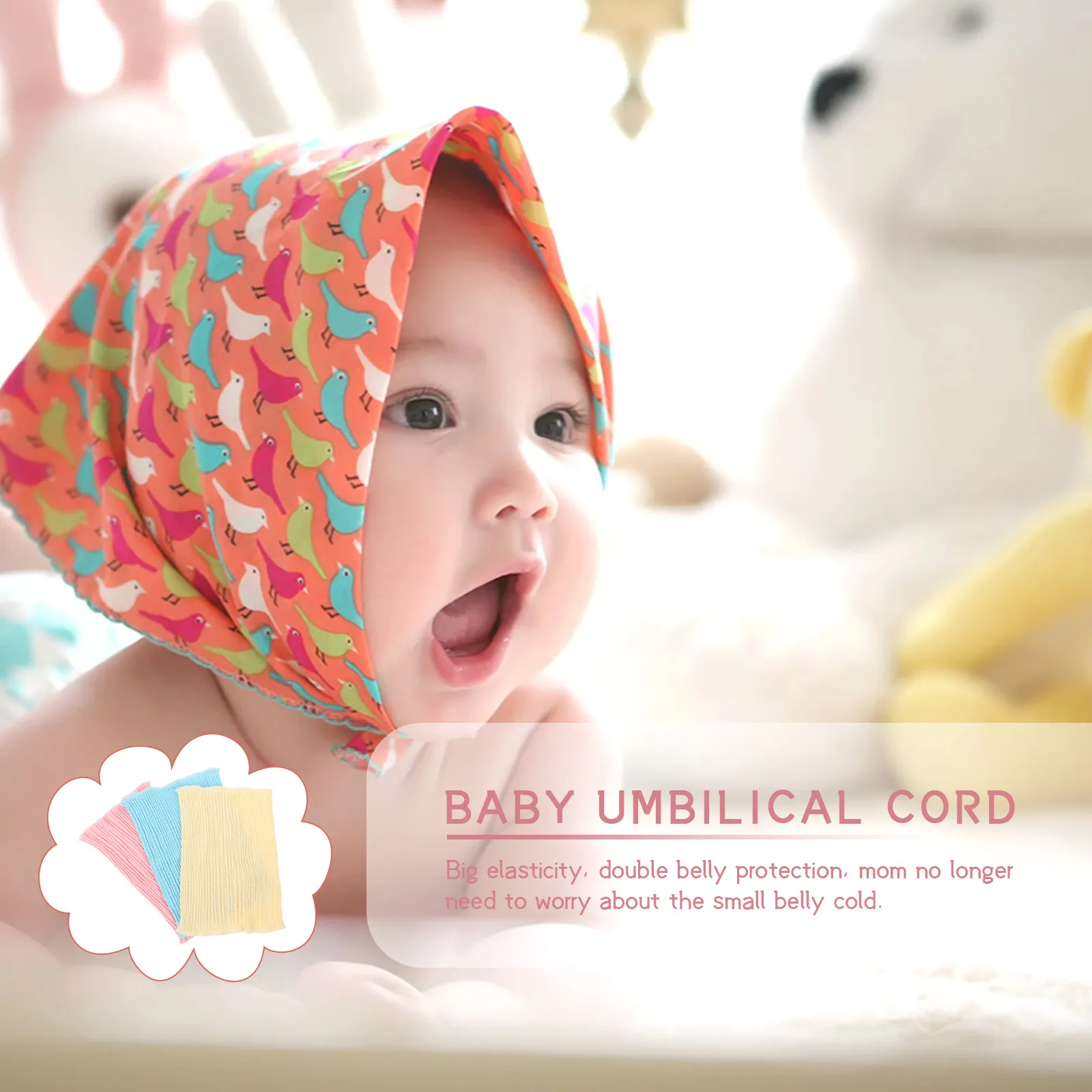 3Pcs Baby Bellybands Umbilical Protector Super Elastic Durable Cotton Belly Bands for Newborn Infant Toddler Belly Protector