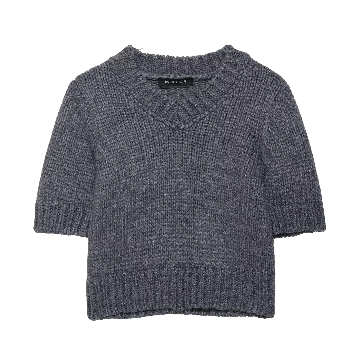 

Women's Knit Cardigan 2025 New Arrival Women's Fashion V-Neck Cropped Knit Top