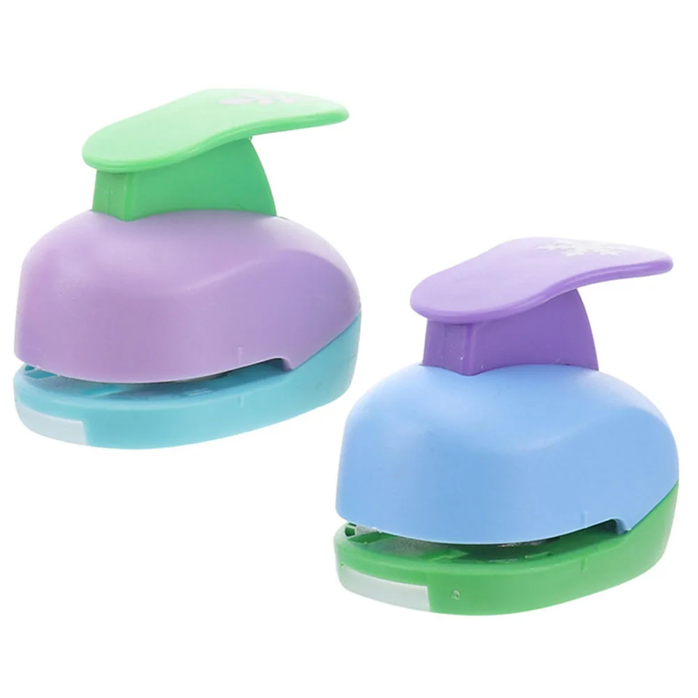 

2pcs Diy Paper Punch Craft Making Puncher For Scrapbooking Greeting Cards Handmade Hole Punch Reusable Crafting Tool Office