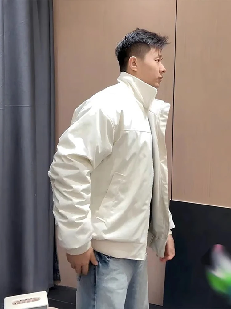 

Мужская утепленная хлопковая бейсбольная куртка GTLA с капюшоном на молнии, осенне-зимняя, молодежная, модная, приталенная, с воротником-стойкой