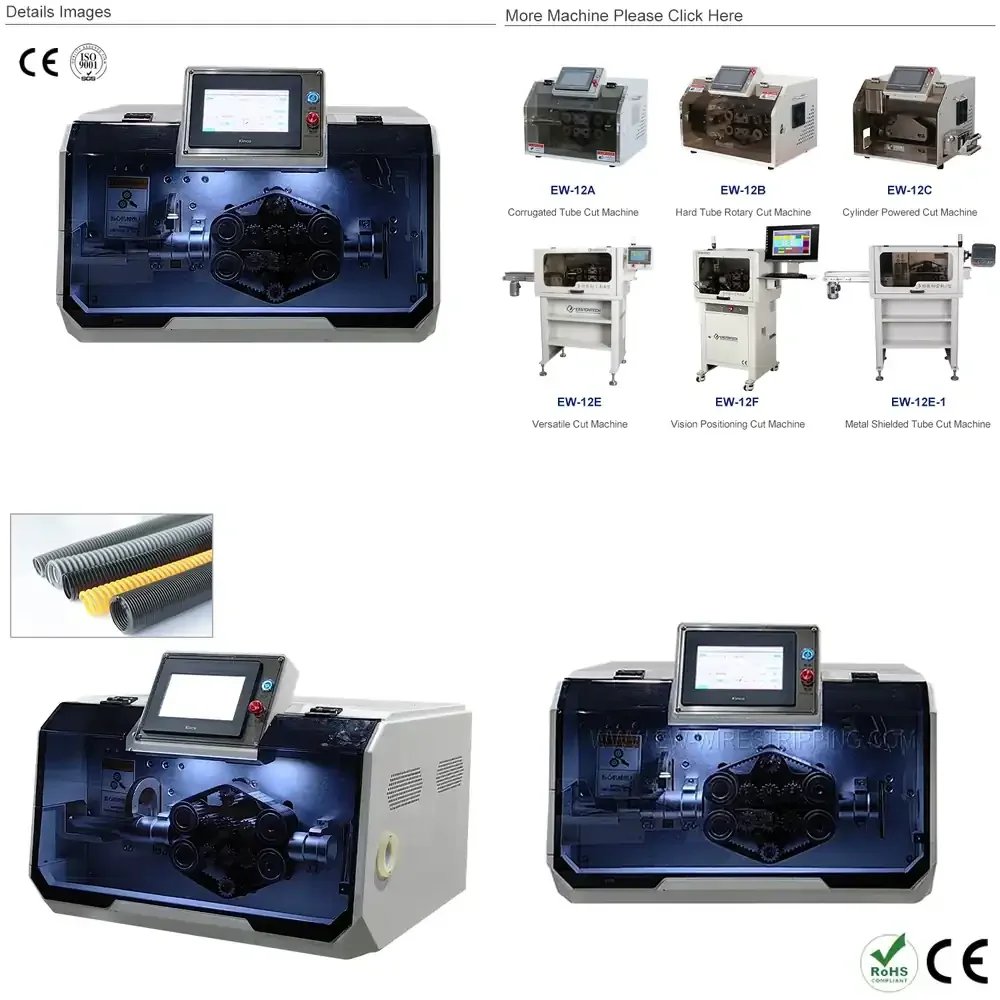 Automatic Corrugated Tube Cutting Machine Plastic Tube Cutting Equipment for Cable Manufacturing