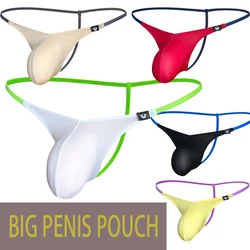 new arrival mens sexy thongs and g-strings underwear big penis pouch underwear