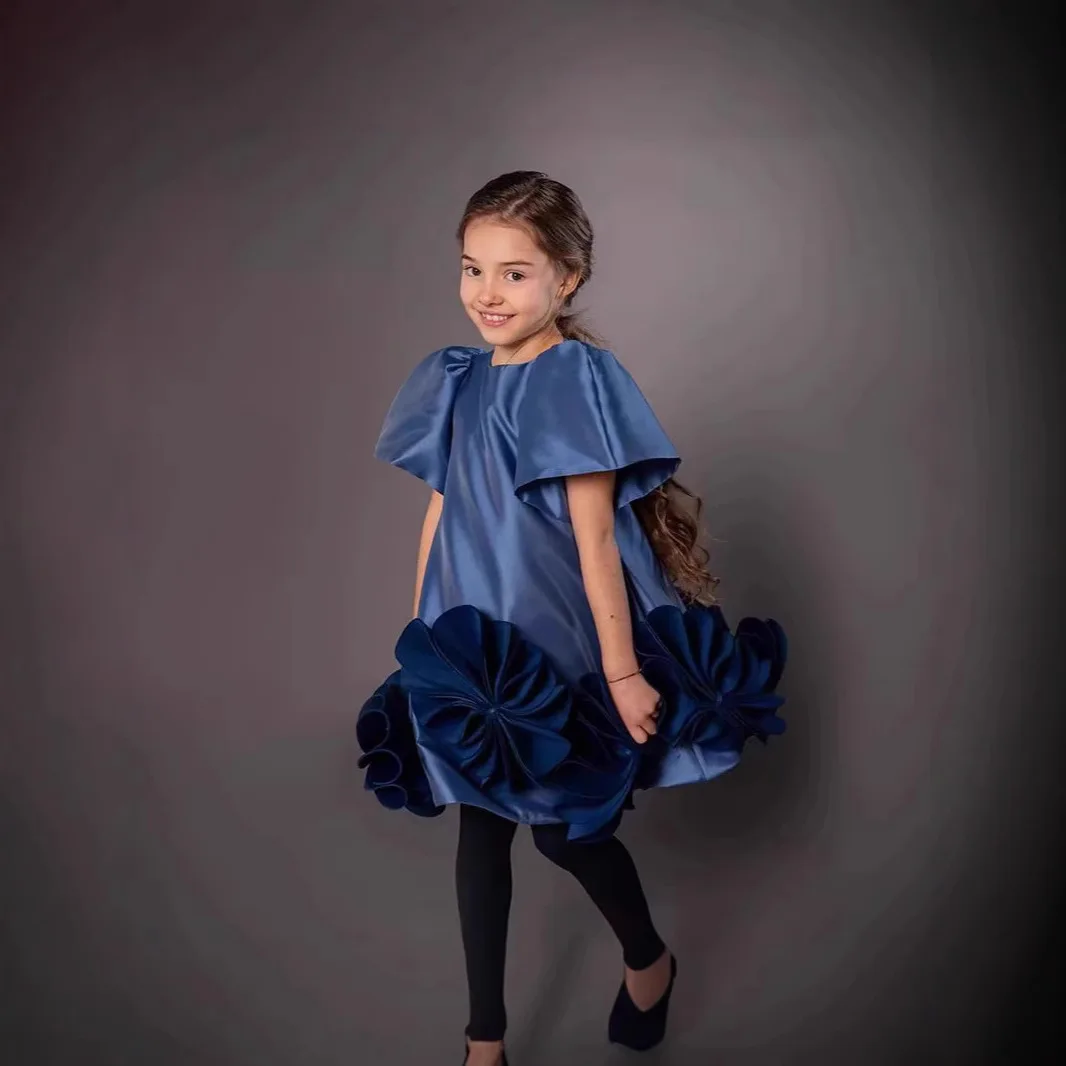 

Europe United States children's evening dress 2025 new foreign gas light luxury niche senior sense girls runway princess skirt