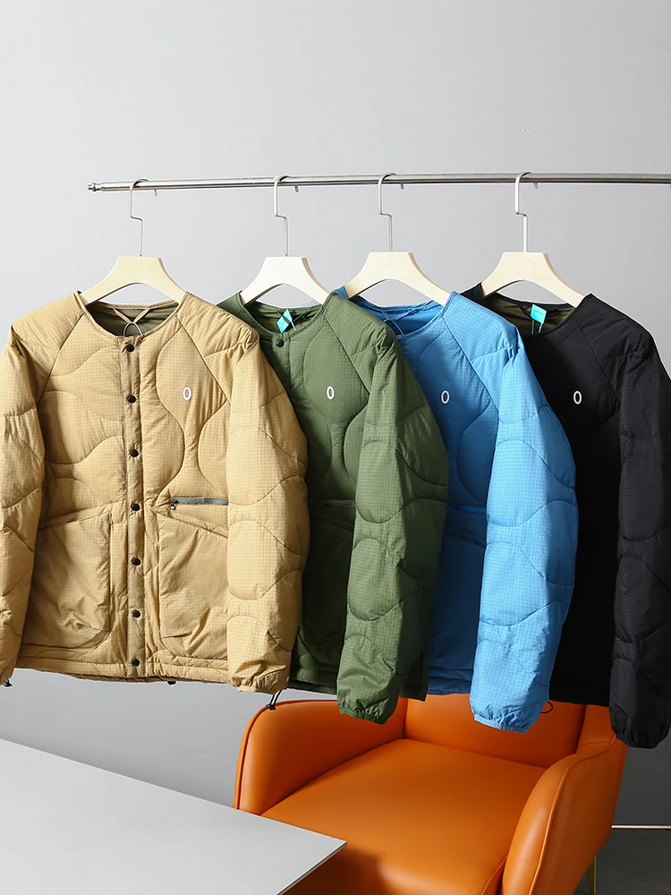 

Легкая спортивная стеганая куртка из 90% белого пуха для мужчин и пар, ветрозащитная, водонепроницаемая, для зимы