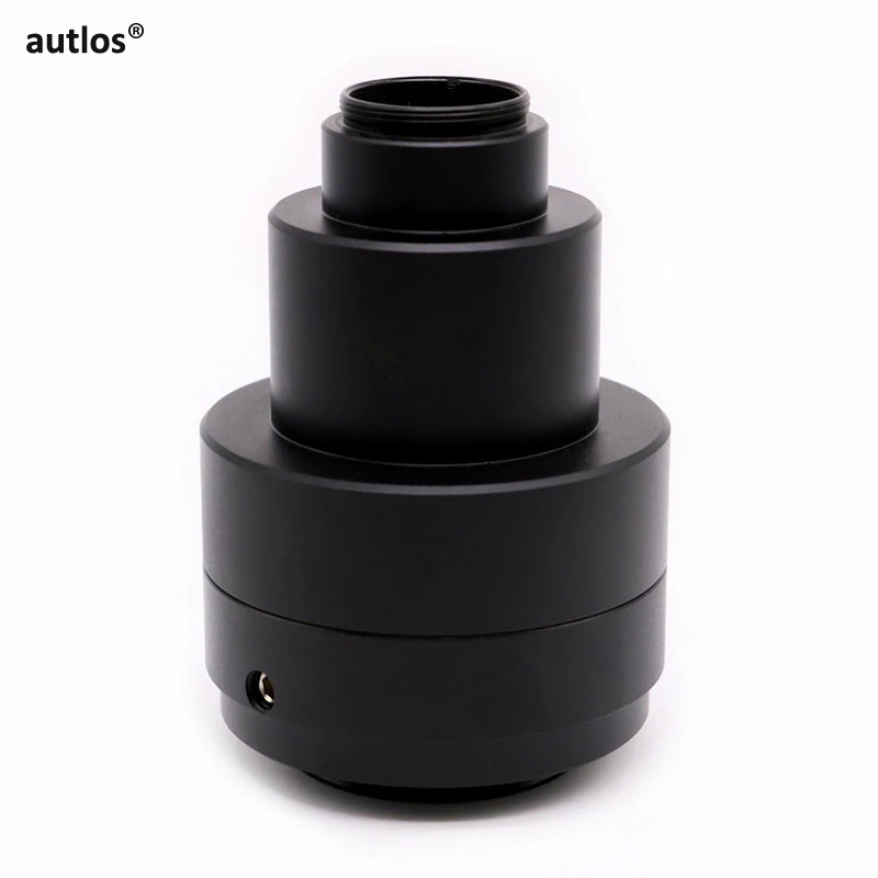 1X Microscope Interface Coupler Camera Connector C Mount Trinocular Tube Lens Adapter for Olympus Microscope