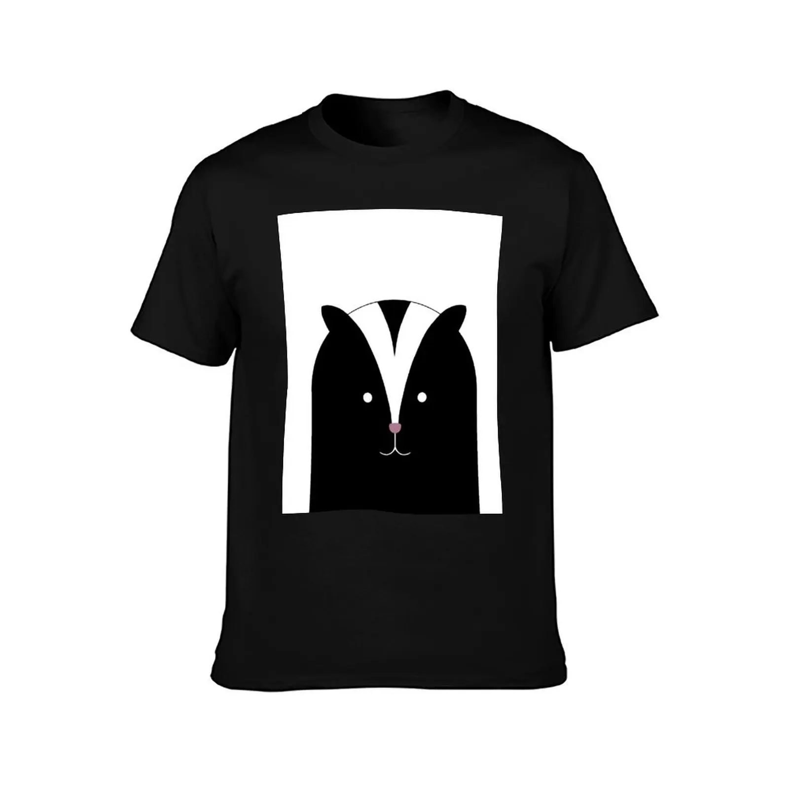 Skunk T-Shirt Casual Loose Daily Wear T-Shirt