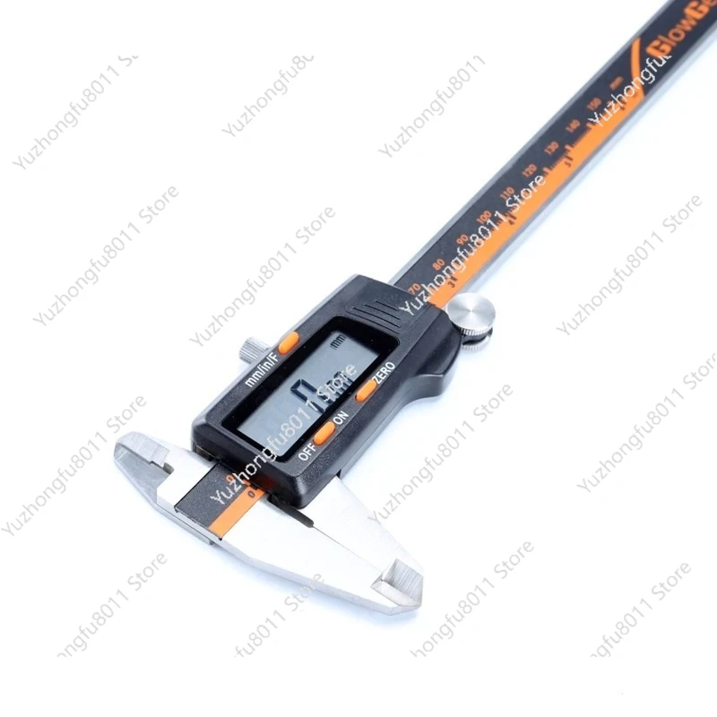 

6-дюймовый (150 мм) цифровой электронный штангенциркуль с ЖК-дисплеем, измерение в мм и дюймах, из нержавеющей стали, прецизионный измерительный инструмент с функцией измерения дробей