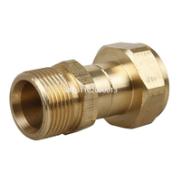 Brass High Pressure Washer Swivel Joint Connector Hose Fitting M22 14mm Thread 360 Degree Rotation Hose Sprayer Connector
