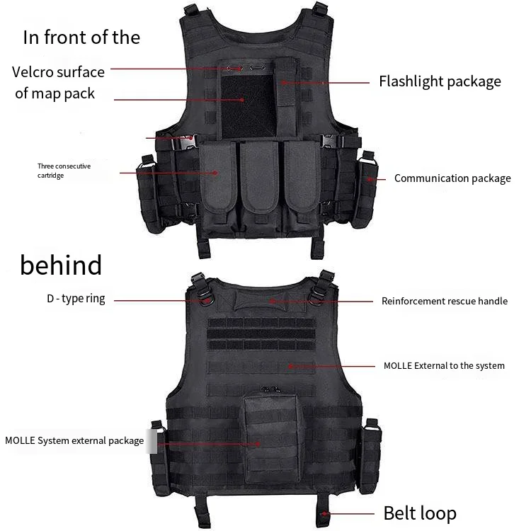 Outdoor Adventure Equipment Field Training Multi Functional Tactical Vest Amphibious Special Forces Tactical Vest