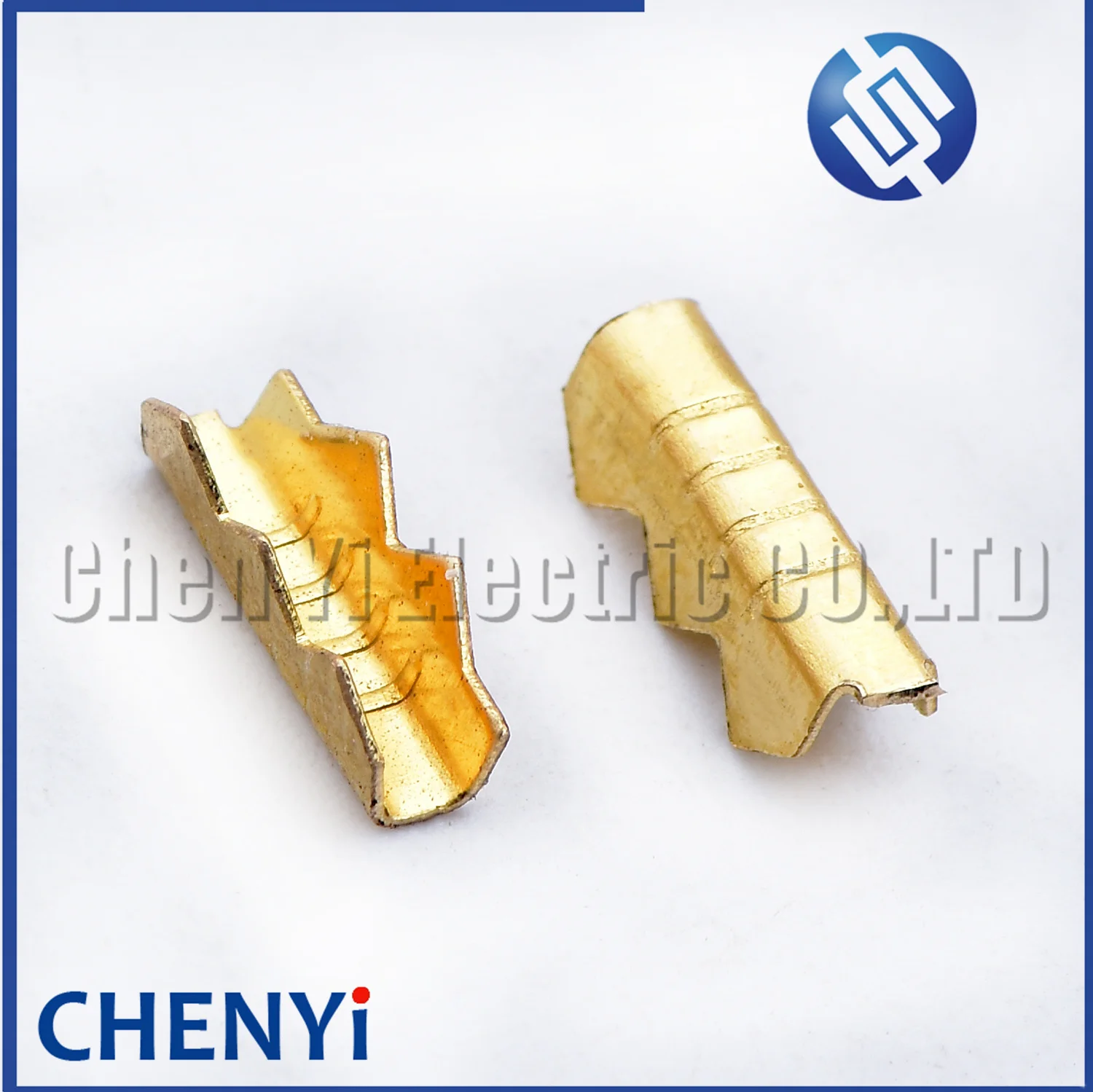 100 Pcs wire crimping brass terminal blocks wire docking and parallel terminals Copper strip joint For C-type U-type