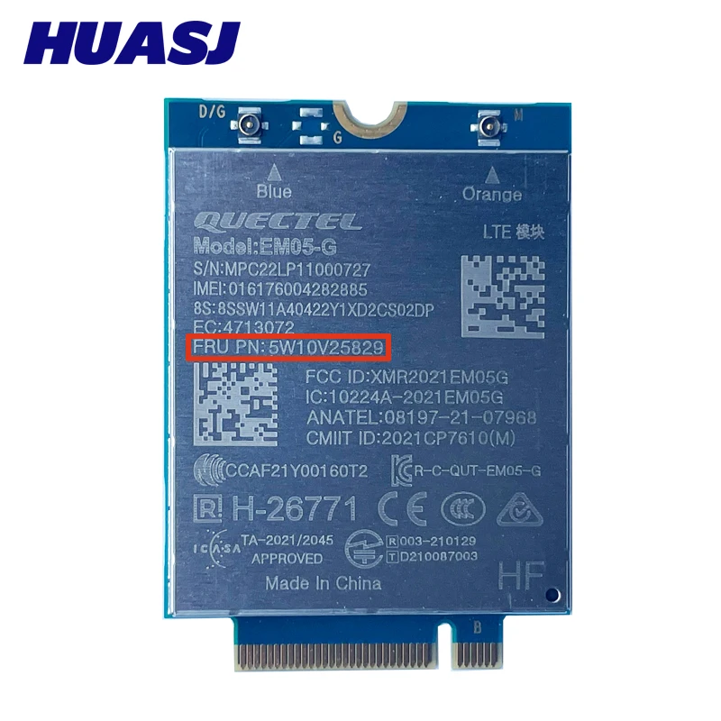 Imagem -02 - Módulo 4g Em05-g 5w10v25829 5w10v25860 5w11h85414 para Thinkpad Z13 Z16 T16 P16s Gen1 L14 L15 T14s L13 X13 Yoga P14s Gen3 Gen4