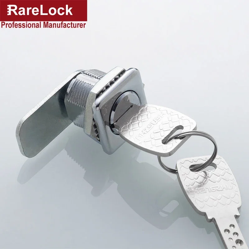 Square Cabinet Cam Lock 2 Computer Keys for Mail Box School Locker Office Drawer Hardware Rarelock MS549 i