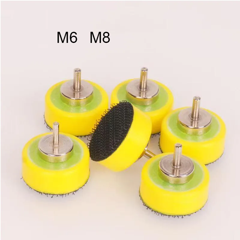 

M6/M8 1 дюйм 25 мм пневматический лоток воздушная полировальная машина шлифовальный станок шлифовальные инструменты полировка древесины диск опорная пластина деревообрабатывающая шлифовальная подушечка