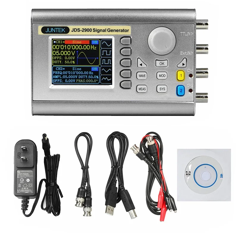 

JDS2900 Dual Channel DDS 15/30/40/50/60MHz Signal Generator Arbitrary Waveform Generator Source Frequency Counter