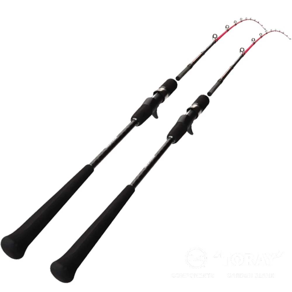 

High Quality Carbon Fishing Fuji Rod Two Sections Slow Jigging Rod With Part Fuji Components