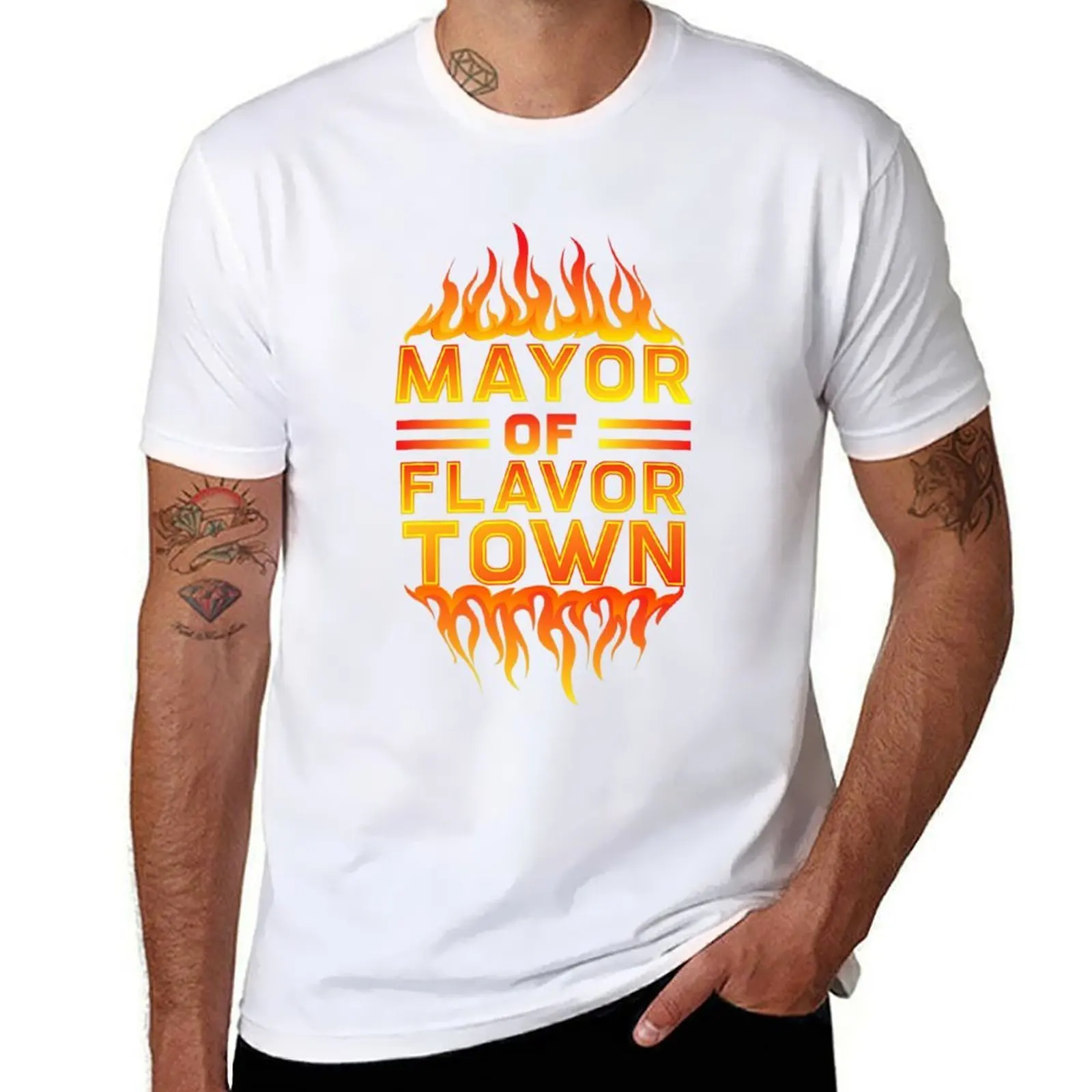 

design for Mayor of Flavor Town T-Shirt t shirts for man graphic vintage man t shirts for men casual T-Shirt