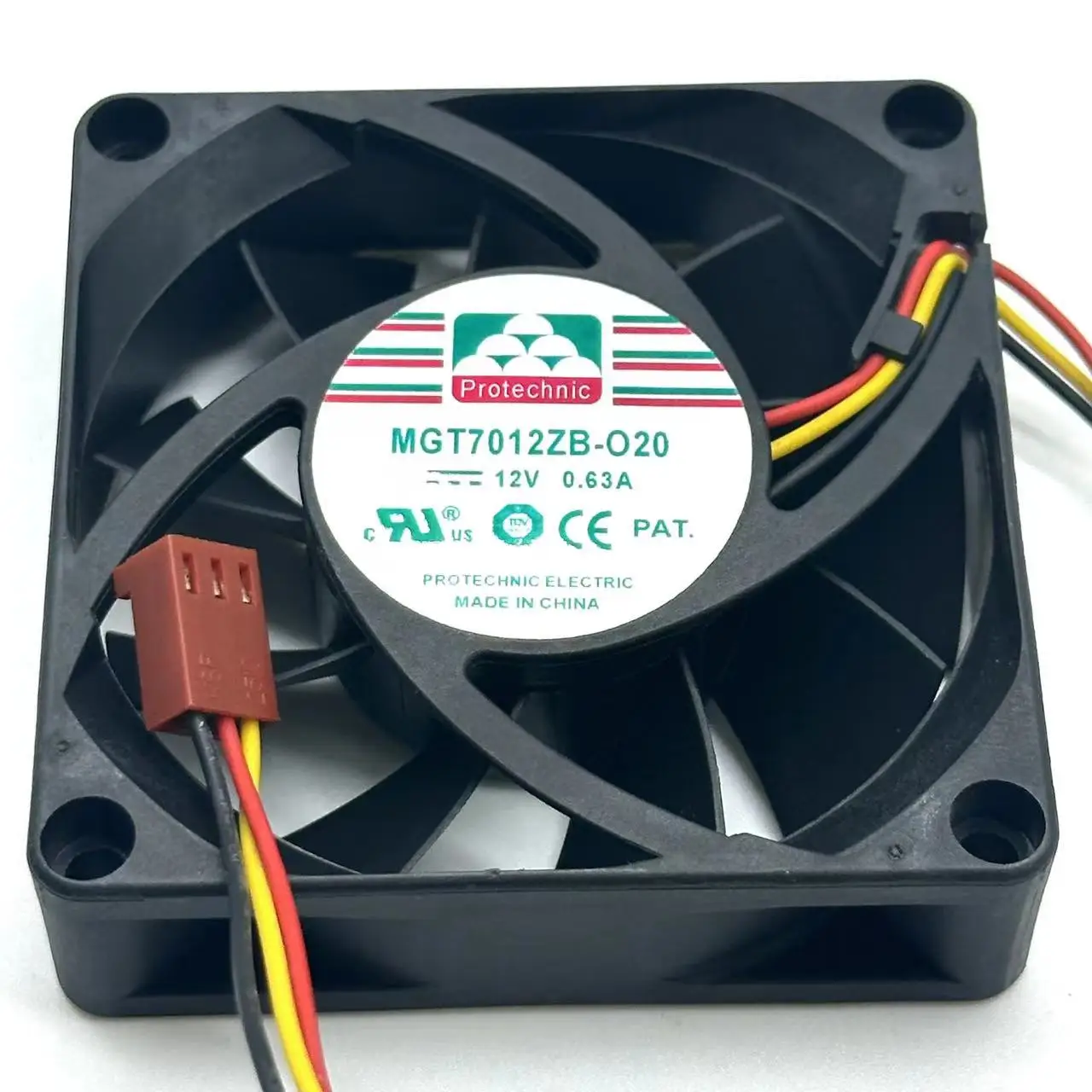 MAGIC MGT7012ZB-O20 MGT7012ZB-020 DC 12V 0.63A 70x70x20mm 2-Wire Server Cooling Fan