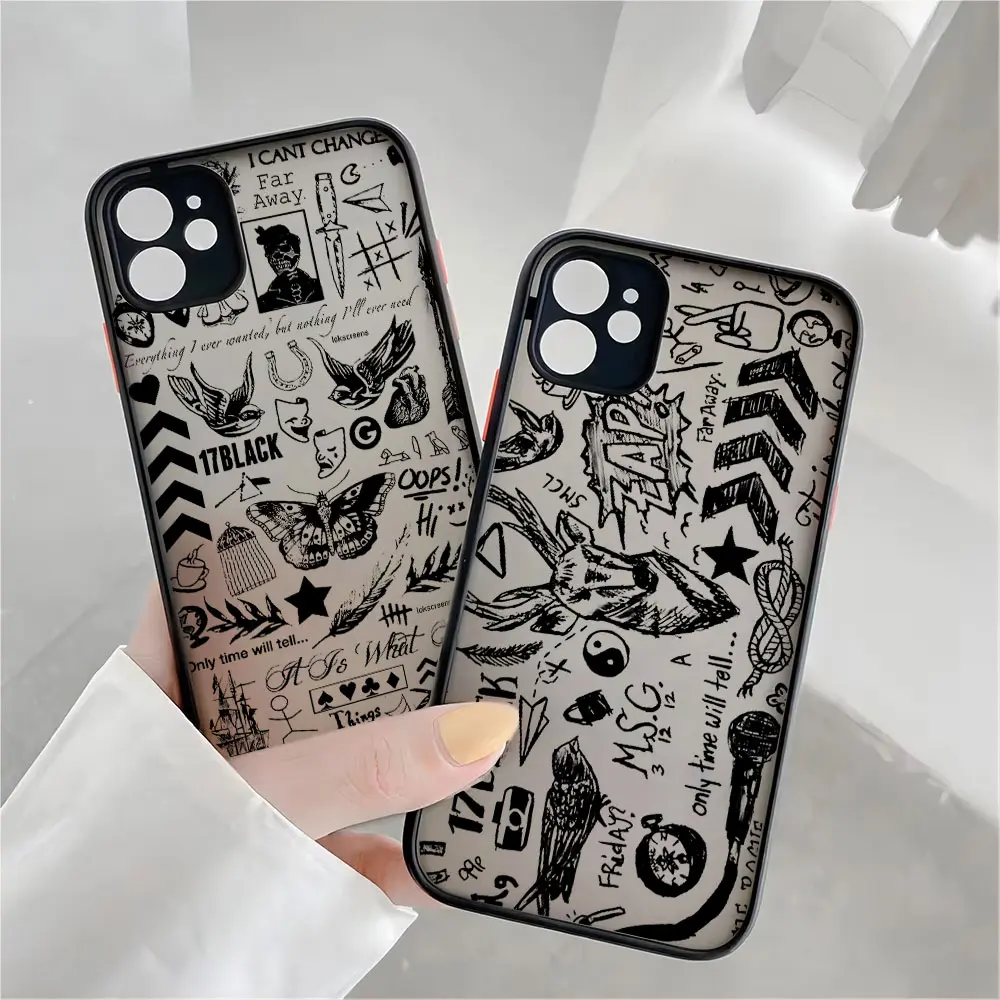 Phone Case For Xiaomi Redmi Note 14 13 12 12S 11S 10S 9T 9S 8 7 Pro Plus 4G 5G Luxury O-one D-Directions Matte Clear Back Cover - view 3