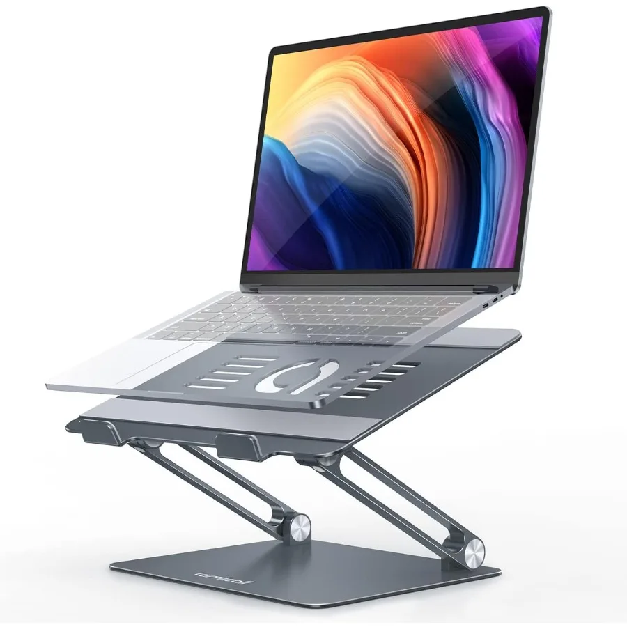 

Adjustable Laptop Stand Portable Laptop Riser Aluminum Laptop Stand for Desk Foldable Ergonomic Computer Notebook Stand Holder