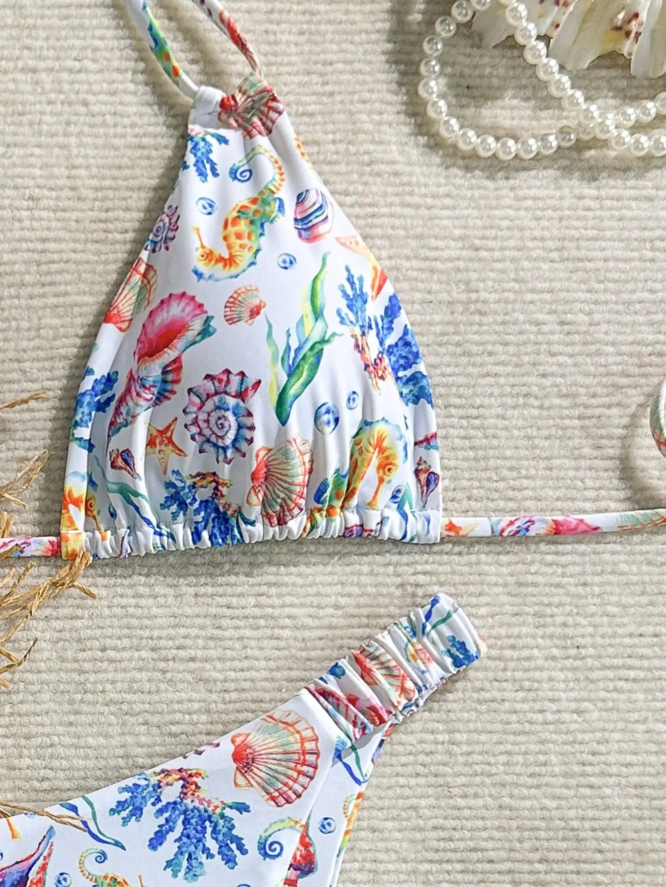 European and American sexy solid color drawstring hollow fashion one-piece swimsuit, suitable for vacation, party