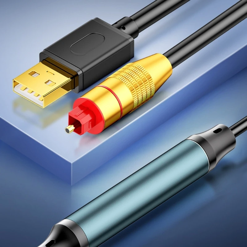 USB to Optical SPDIF Converters Analog to Digital Sound Adapter for Enhances