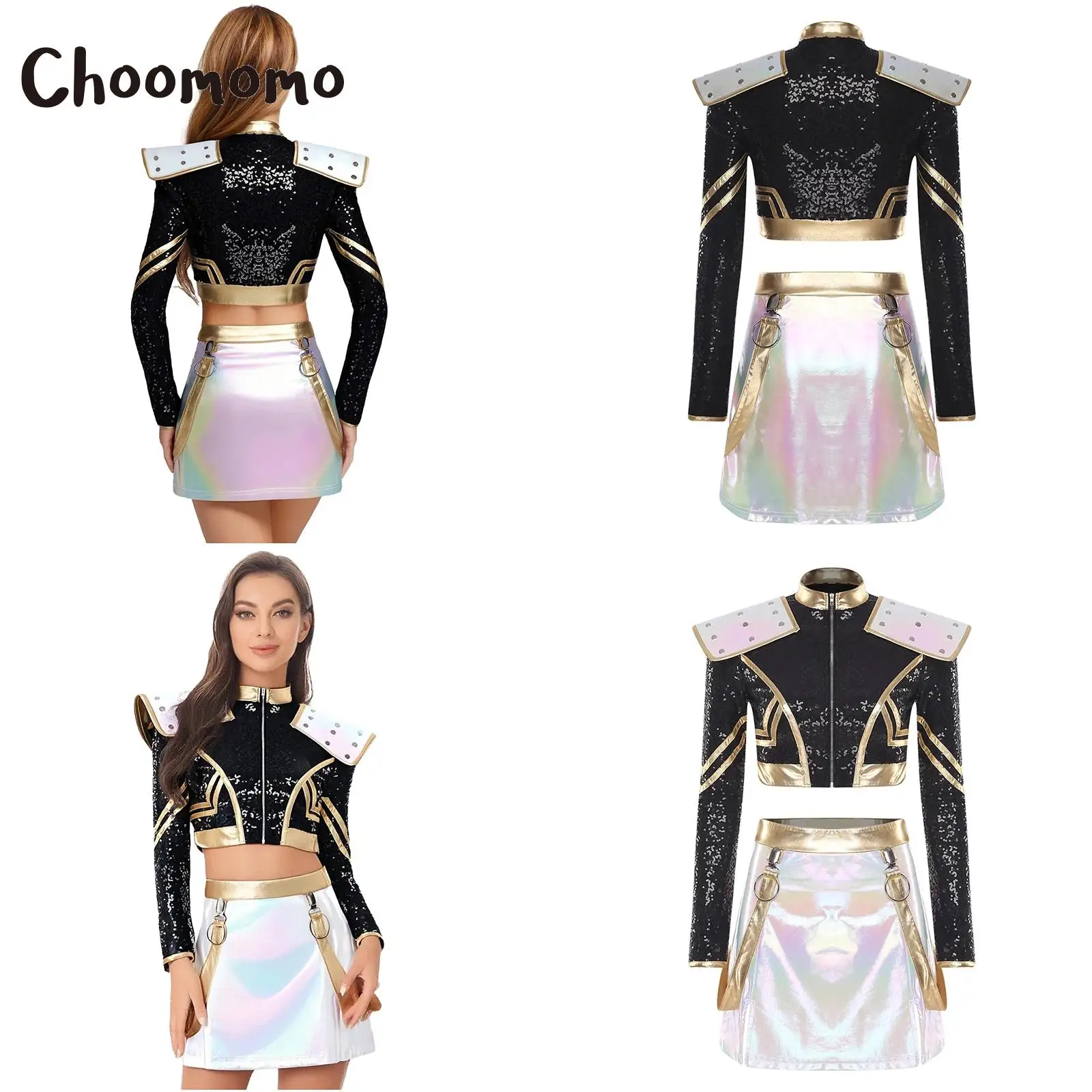 

Womens Demon Cosplay Costume Halloween Hunter Performance Outfit Anime Style Design for Stage Parties Roleplay Carnival Dress Up
