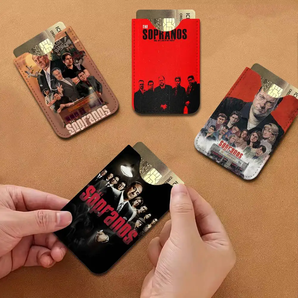 The Sopranos Family movie New Leather Card Small Retro Cowhide Coin Purse Men/Women Luxury Card Holder