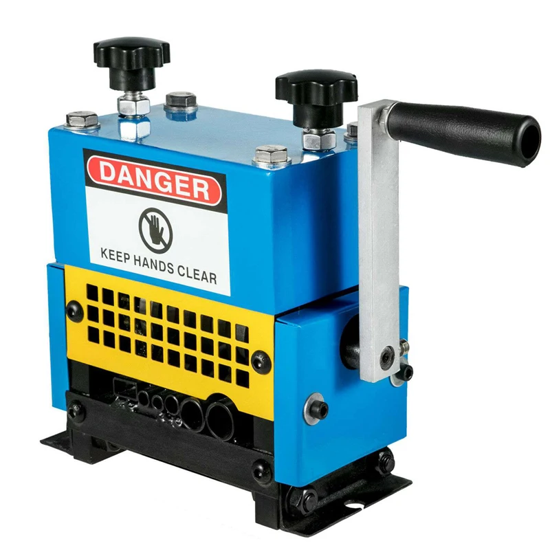 Manual Wire Stripping Machine Drill Powered Wire Stripper Machine with 6  6 Blades Portable Cable Stripper Tool