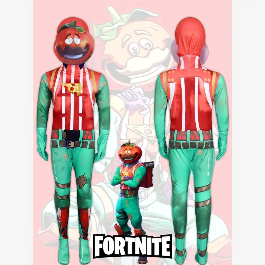 

Tomato Head Cosplay Suit Halloween Stage Performance Costume Cross-Border One-Piece Suit for Women Spring 2025 New Arrival