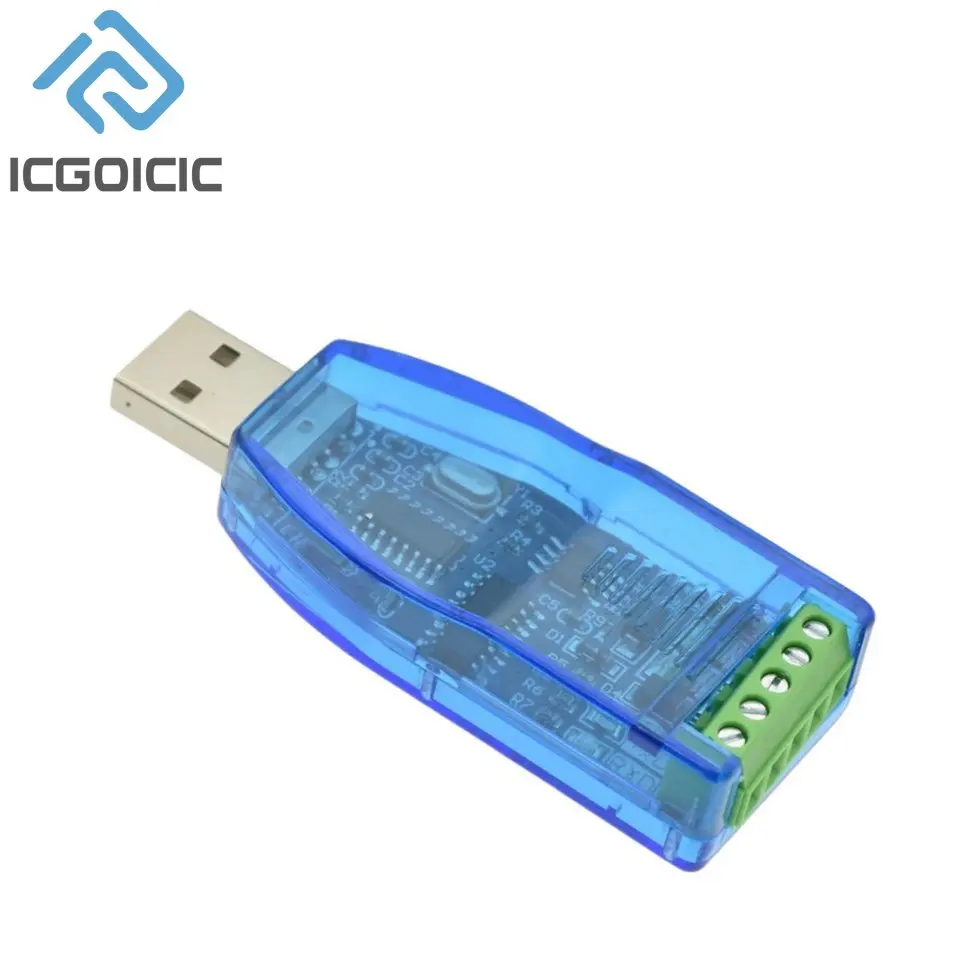 Industrial USB To RS485 Communication Module Bidirectional Half Duplex Serial Line Converter TVS Protection U485CH340G Converter