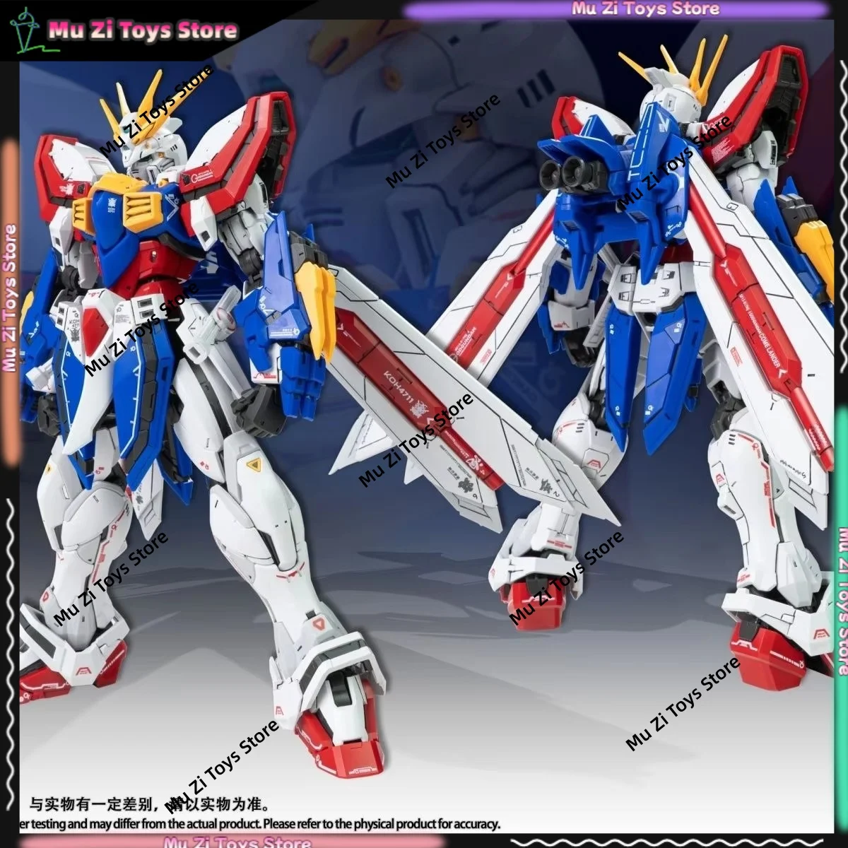 

New Fat Cat 1/100 Gf13-017nj Ii God Scale Special Rg 1/144 Enlarged Version Assembly Model Kit Action Figure Robot Plastic Toy