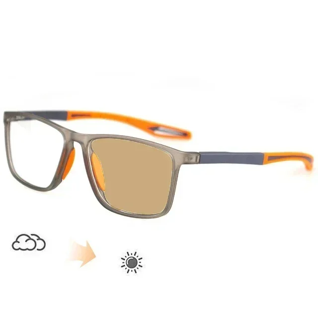 Ultraleichte photochrome Brille für Damen, Herren, Vintage, TR90, Sport, Farbwechsel, Sonnenbrille, fertige Myopie-Brille, 0 bis -4,0 – Detail 16