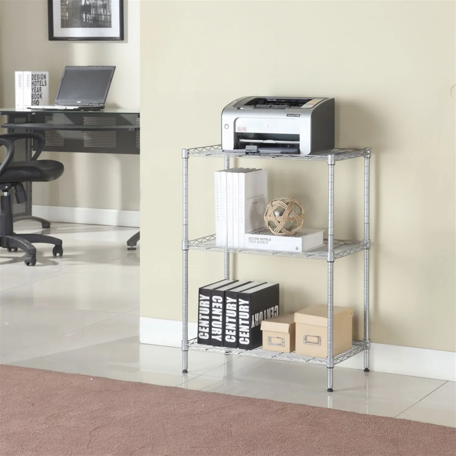 

Concise 3 Layers Carbon Steel & PP Rack, Kitchen Rack RT
