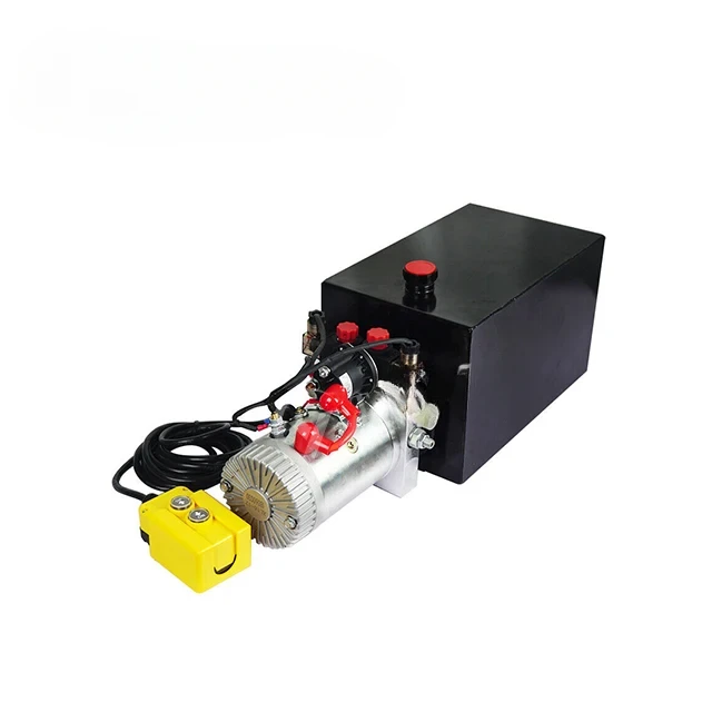 Tool-Tuff Double Acting 12 Volt DC 220V Dc 24V 48V  Electro Hydraulic Power Unit Remote, Dump Trailer Hydraulic Pump Power Unit