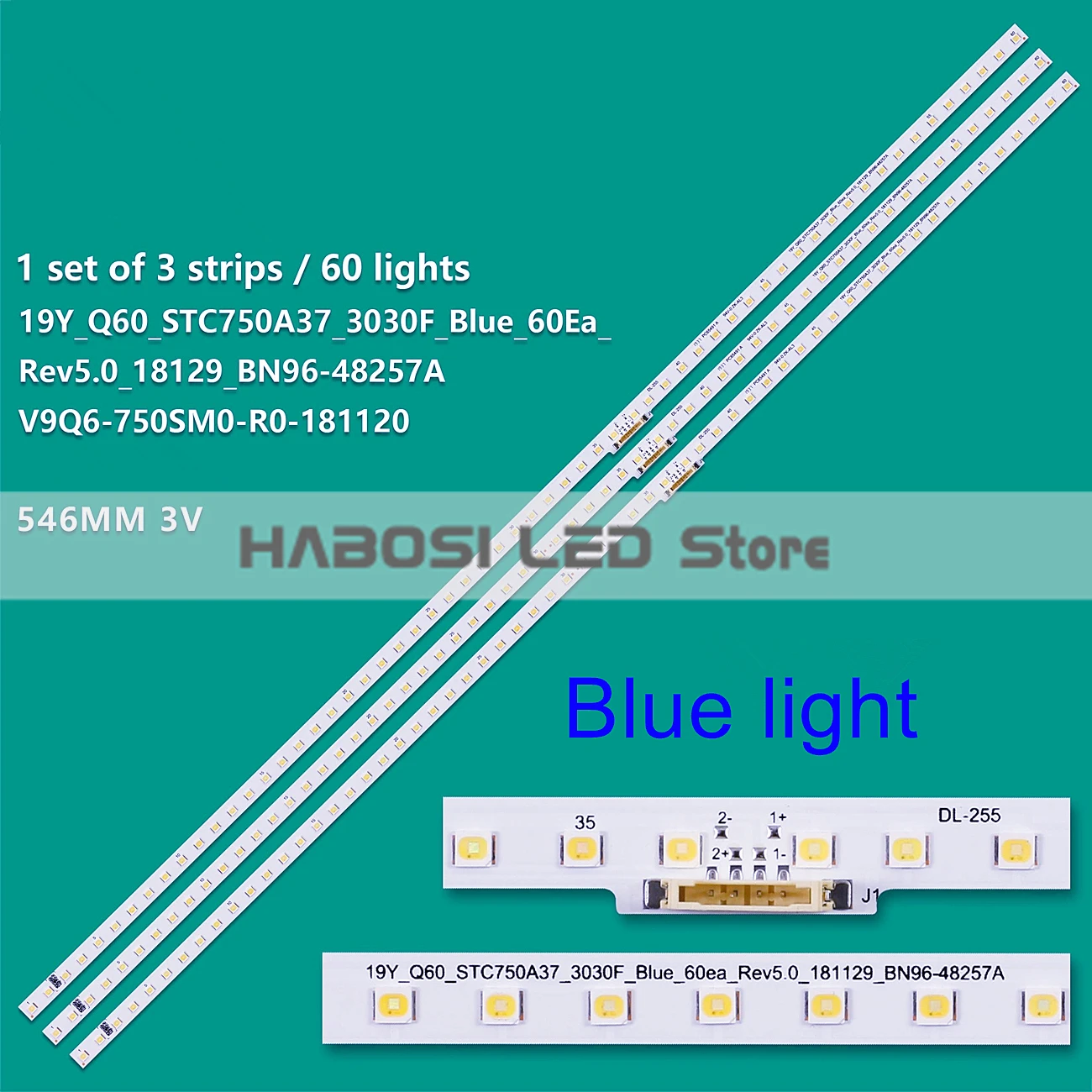 3pcs V9Q6750SM0 R0 181120 V9Q6 750SM0 R0 CY RR075FGLV1H 19Y Q60 STC750A37 3030F Blue 60ea Rev5.0 181129 BN96 48257A BN61 16158A