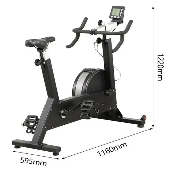 Commercial Air Resistance Upright Exercise Bike | Indoor Cardio Sports Equipment for Shaping and Fat Burning