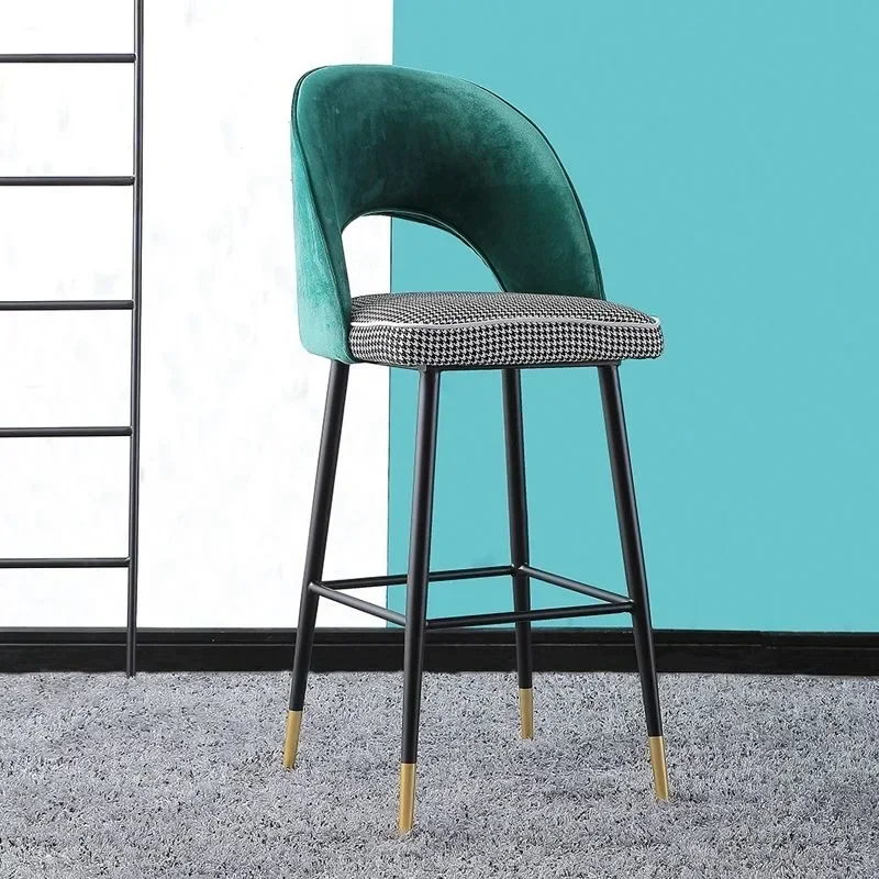 

l Hot selling wholesale modern design leather bar chair coffee chair wooden dining bar stool restaurant furniture