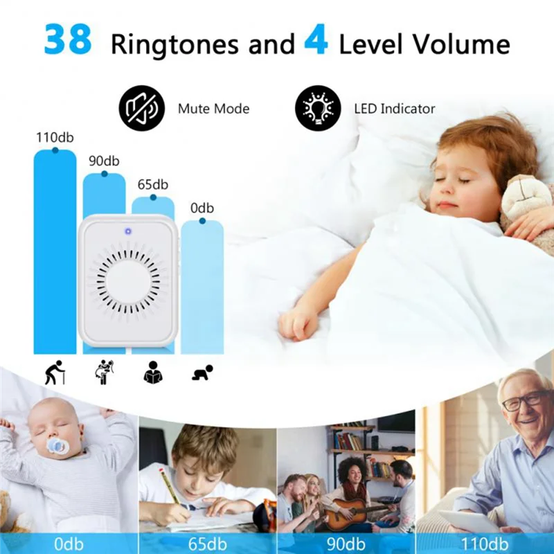 Сигнализация Дверной звонок Голосовой домофон Звонок VGA Ночное видение IP-камера Wi-Fi Умная сигнализация Дверной звонок для домашней безопасности
