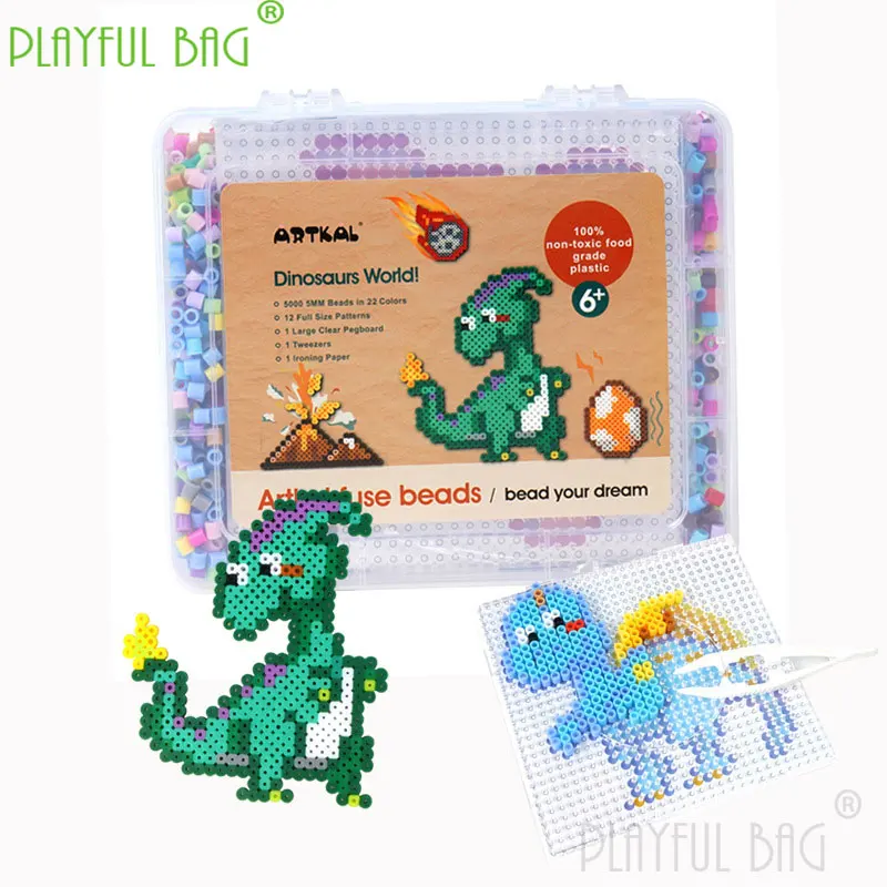 

Interactive games educational toys dinosaur children's puzzle block bean set children's entertainment gift ud15