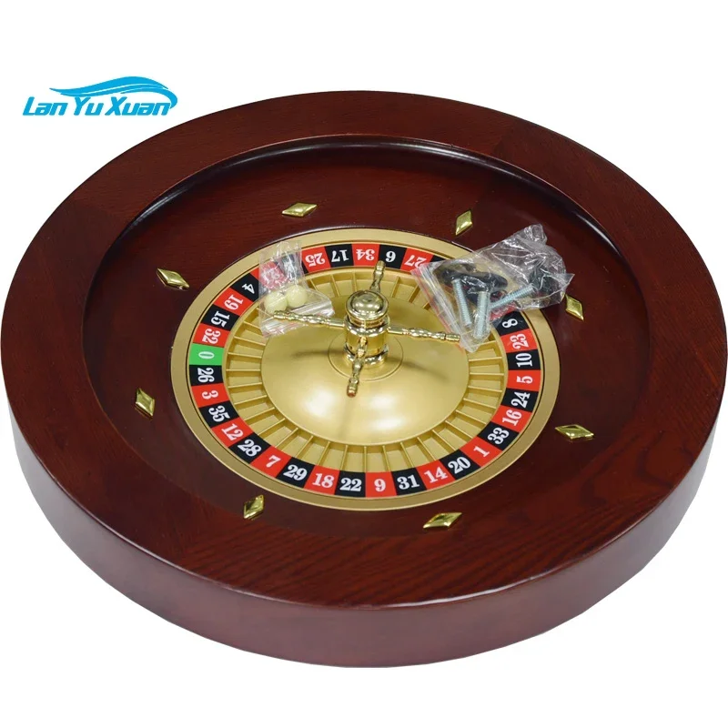 russian set  solid wood inch professional game board wooden casino roulette wheel